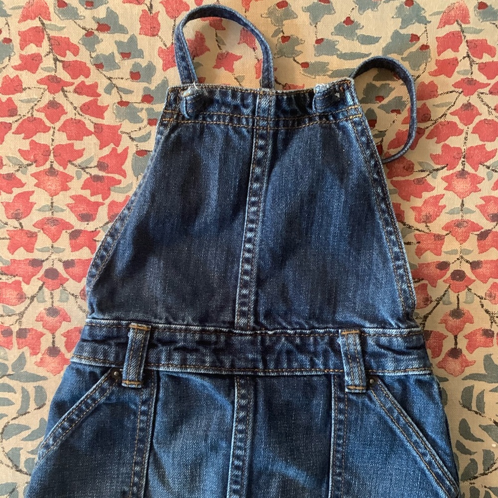 Tea denim overall dress